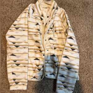 Thread & Supply Cream and Tan Patterned Jacket